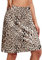 COOrun Damen Lauf Skort Hockey Rock Sommer Tennisrock Dunkelblau Tennisröcke Ohne Leggings Skort Wandern Yoga Rock Khaki Leopard Print,L
