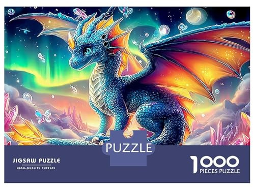 Pterosaurus 1000 Stück Dicke Karton Jigsaw Puzzle Für Erwachsene, Der mythische Drache, Dekompression Spaß Aktivität Puzzle-Liebhaber 52x38cm/1000pcs