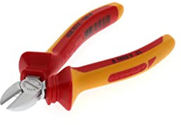 GEDORE VDE Seitenschneider für mittelharten Draht bis 1,6 mm, isoliert, Elektrik, gehärtet, Länge 140 mm, VDE 8314-140 H