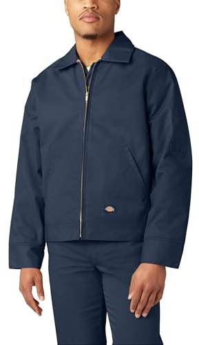 Dickies Mens Lined Eisenhower Jacket, Dark Navy, Small