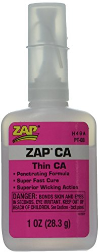 Gluelines Zap Ca Thin 1oz bottle PT08