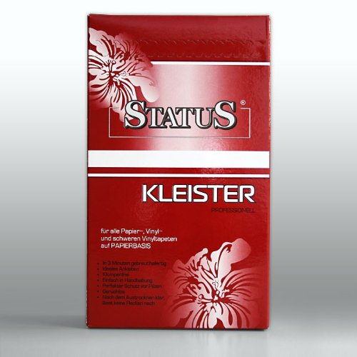 STATUS PROFI Kleister Kleber für schwere und hochwertige Vinyl-Tapeten auf Papierbasis 250 g für ca. 40 qm / 7 Rol