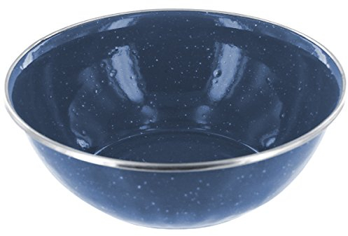 Highlander Deluxe Enamel Bowl Camping - Navy