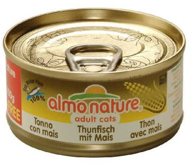 Almo Nature Thunfisch mit Mais 70g Katzenfutter, 24er Pack