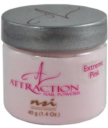 NSI Attraction Acrylic Nail Powder Extreme Pink Pack of 1