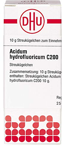 DHU Acidum hydrofluoricum C200 Streukügelchen, 10 g Globuli