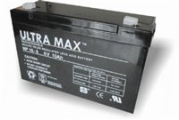 ULTRAMAX 6V 10AH NonSpillable VRLA Sealed Rechargeable Battery - Ride-on Toys