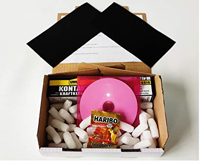 Cabrio Verdeck Reparatur Set mit 2 zuschneidbaren Flicken a´ ca. 17cm X 10cm inkl. Kleber und Anwendungs + Pflegeanleitung [passend für Audi]