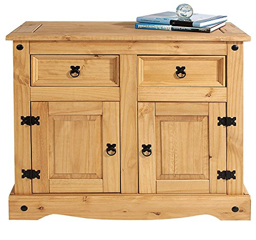 Corona Mexican Pine Large Sideboard | 2 Drawers & 2 Doors | Rustic Design