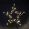 Gartenpirat Stern 30 x 28 cm aus Kupferdraht Lichterkette 25 LED warmweiß mit Timer Fensterstern Weihnachtsbeleuchtung zum Aufhängen Weihnachtsdeko Wandstern für innen