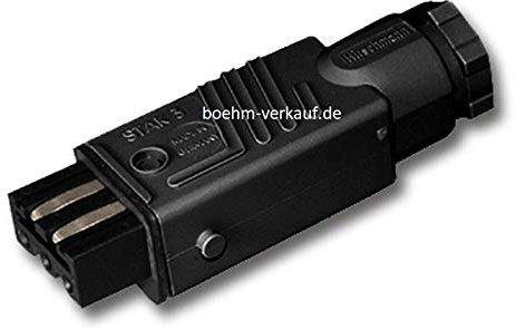 Hirschmann-Kupplungsstecker STAK 3N für Jalousien, Markisen, Rollläden. 230V.
