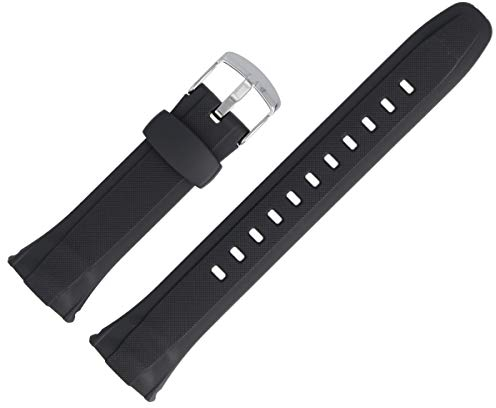 Casio Uhrenarmband Ersatzband 24mm Kunststoff Schwarz - WVA-620