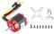 A2212 Brushless Motor, N2830 1300KV Brushless Outrunner Motor, RC Motor for A2212 4-axis Aircraft Multi-Copter Quadcopter Drone, RC Accessories Kit, Red + Black