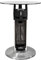 Dellonda Bistro Bar Table with 1200W Patio Heater, 65cm, Black/Stainless Steel - DG62