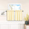 Amzdecor Lot de 2 rideaux courts à carreaux de buffle pour cuisine, rideaux de fenêtre courts avec passe-tringle pour cuisine, café, salle de bain, 71,1 x 61 cm (l x L), jaune/blanc