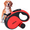 Edipets, Hundeleine, Ausziehbar und Einziehbar, 5 m, 8 m, Flexibel, für Training und Spaziergänge, für kleine, mittelgroße und große Hunde (Rot, 8 Meter)