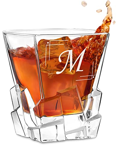 Maverton Whisky Glas mit Gravur - Whiskey glass 250 ml mit Namen - Geburtstagsgeschenk für Männer - Whisky Geschenk - personalisierte Geschenke für Männer - Höhe: 10 cm
