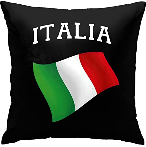 Italia Italien Italienische Flagge, dekorative Kissenbezüge, Deko-Kissenbezug, Kissenbezug für Stuhl, Sofa, Schlafzimmer, Auto, 45,7 x 45,7 cm