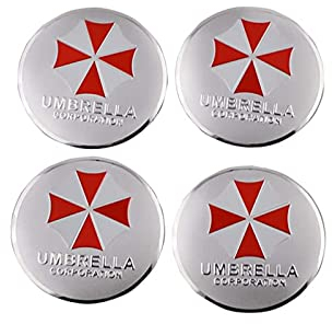 Radnabenkappen, Schutzschild, Radnabenabdeckung, Aufkleber, Emblem, Abzeichen (Silber), 4 Stück