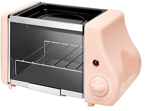 CONFUSE Mini Forno Elettrico Arrosto Grill Tostapane Torta Macchina da Forno Bistecca Uova Fritte Frittata Padella Spina Europea Rosa