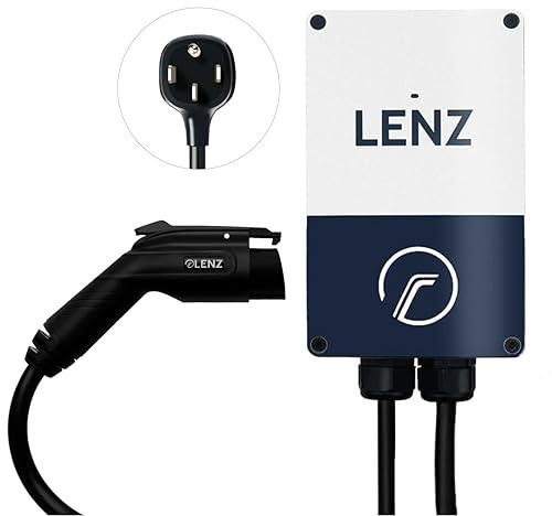 LENZ Level 2 EV Charger, 40A 240V 9.6KW Wall Charging Station for J1772 EVs