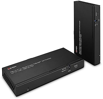 LINDY 38349 70m Cat.6 HDMI 4K60, Audio, IR & RS-232 HDBaseT Extender mit ARC