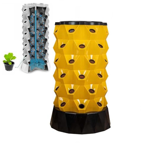 Tour verticale de système de culture hydroponique, tour de culture multicouche, Kit de germination de jardinière d'intérieur d'herbes de cuisine intelligente pour cultiver des herbes, des fruits