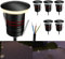 SSC-LUXon 6x JAVO Mini Garten Boden Einbau LED Leuchten 230V Licht indirekt blendfrei - Bodenlampen IP67 trittsicher wetterfest