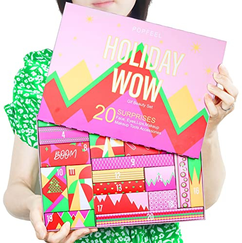 Beauty-Adventskalender 2024, Adventskalender, Make-up, Weihnachts-Countdown, Lippenstift, Lidschatten, Kosmetik-Set, Beauty-Leckereien, Make-up-Adventskalender für Frauen und Mädchen