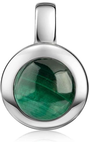 Materia Edelstein Anhänger Silber 925 Malachit für Damen KA-38-Malachit