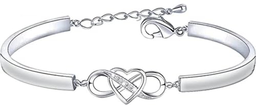 Lovilion Armband für Damen mit Exklusive Karte mit Botschaft von Papa zu Tochter | QUINN_HEARTBRACELET