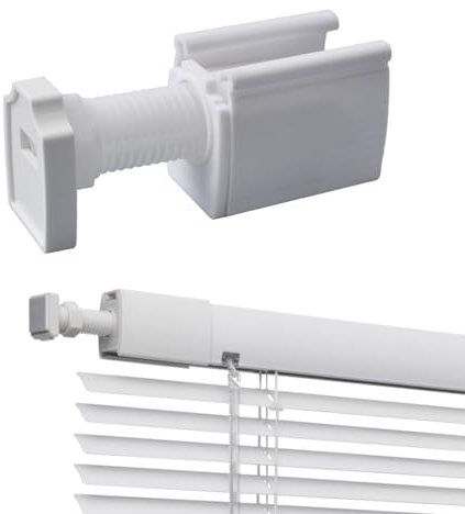 INCREWAY Persianas venecianas sin taladro, sin herramientas, 1 paquete de soporte adhesivo para persianas venecianas, manual sin herramientas, sin taladro para ventana, color blanco