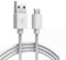 Micro USB Cables 1m 2m 3m for Samsung, HTC, Nokia, Sony, Kindle, PS4, Speaker, Power bank and More Micro USB Devices (3 Meters)