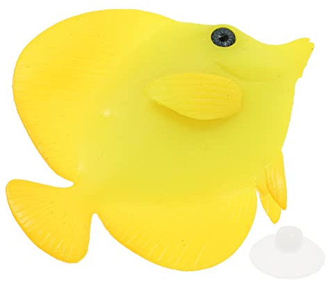 FOMIYES 1Stk künstlicher Fisch Aquarienfische gefälschter tropischer Fisch Landschaftsgestaltung gefälschter Fisch Simulationsfisch Aquarium schmücken Blaue Tang leuchtender Fisch