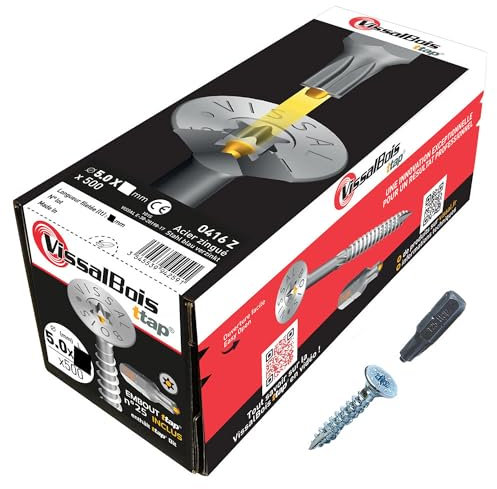 500 vis bois TTAP 5x35mm asymétrique zingué - Vissal