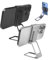 Neuer und verbesserter 360-Grad-Klapptelefonhalter,Desktop-Handyhalter für alle Telefonserien, stabil und flexibel (Silber+Schwarz)