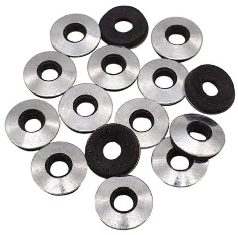 SKIR'CO (600 pezzi) Rondelle M12 zincate con gomma EPDM, rondelle di tenuta incollate, rondella metallica rotonda