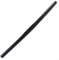 Leichter mattierter Lenker, 25 x 4 mm Durchmesser, Aluminiummaterial, einfache Installation (schwarz)