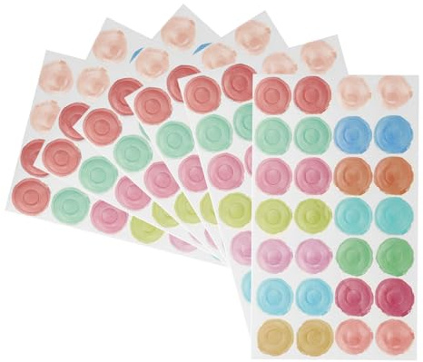 PATIKIL Multicolor Hole Reinforcement Stickers, 560pcs (20 Sheets) - Paper, Round, Blurred Colors - Hole Reinforcer