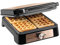 Bestron Waffeleisen für Belgische Waffeln, Belgisches Waffeleisen für 4 Waffeln, Größe 10x10cm, Dicke: 1.5cm, stufenloses Thermostat & Backampel, geeignet für Familien oder Ostern, Farbe: Kupfer