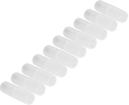 Depisuta Adaptateur Convertisseur de Batterie ABS Léger AAA vers AA pour Une Finition Soignée et des Spécifications de Veille, Paquet de 10, Facile à Transporter pour Les Utilisateurs (Transparent)