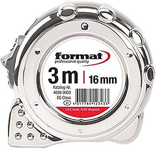 Format Taschenbandmaß verchromt 3mx16mm