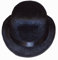 HENBRANDT Adult Black Bowler Hat with Velour Finish Black Derby Chaplin Hat Victorian Steampunk Cosplay Magician Costume Cabaret Outfit One Size Halloween Fancy Dress Accessories for Men and Women