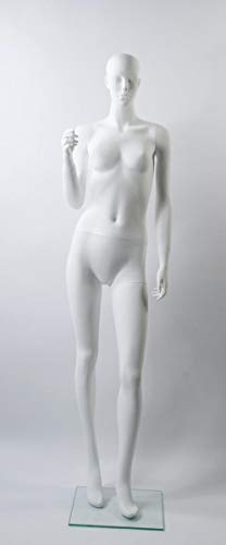 Schaufensterpuppe Weiblich Matt Weiß