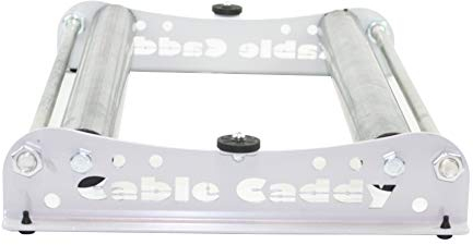 Kabelabroller Cable Caddy aus Stahl für Haspeln bis 510 mm Breite - SILBER