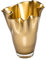 SIGNATURE HOME COLLECTION CO-17-203LM Vase mundgeblasenes Glas Glasvase Blumenvase, Dekovase, Höhe 30 Centimeters, Gold metallic glänzend