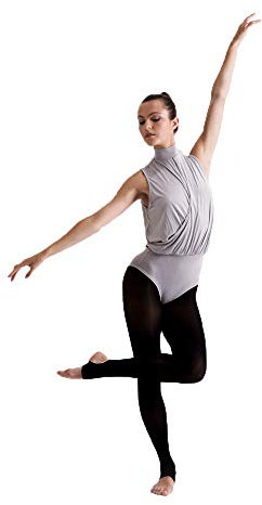 Silky Collants de danse étriers opaques pour femme - noir - Medium