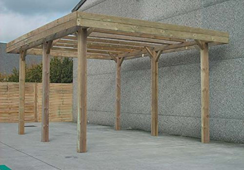 SOLID SUPERIA Carport Bois 500 x 500 x 400 cm S7763