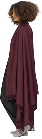likemary Damen Schal Schultertuch – Leichter XXL Schal – Große Tücher für Damen – Fairtrade Geschenk Rosinerot
