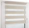 Deco4Me Doppelrollo Klemmfix ohne Bohren (100 x 160 cm, Beige) - Duo Rollo lichtdurchlässig - blickdichte Rollos für Fenster ohne Bohren - Klemmrollo, Fensterrollo, Innenrollo (Stoffbreite 96 cm)